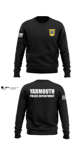 Crew Neck Sweatshirt, YARMOUTH POLICE DEPARTMENT, Police, Teamtime, Team time, sublimation, custom sports apparel, team uniforms, spirit wear, spiritwear, sports uniforms, custom shirts, team store, custom team store, fundraiser sports, apparel fundraiser