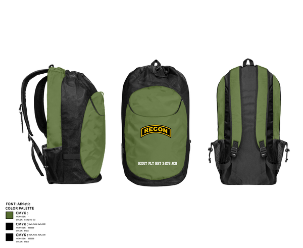 Gear Bag, Scout plt HHT 3/278 ACR, , Teamtime, Team time, sublimation, custom sports apparel, team uniforms, spirit wear, spiritwear, sports uniforms, custom shirts, team store, custom team store, fundraiser sports, apparel fundraiser