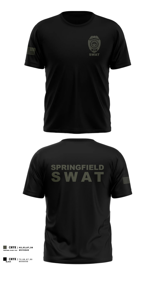Short Sleeve Performance Shirt, Springfield Ohio SWAT, Police, Teamtime, Team time, sublimation, custom sports apparel, team uniforms, spirit wear, spiritwear, sports uniforms, custom shirts, team store, custom team store, fundraiser sports, apparel fundraiser