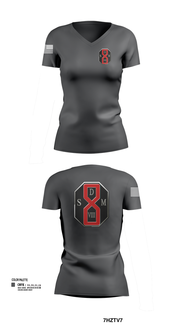 Womens Short Sleeve Vneck Shirt, San Dimas Sheriffs Station, , Teamtime, Team time, sublimation, custom sports apparel, team uniforms, spirit wear, spiritwear, sports uniforms, custom shirts, team store, custom team store, fundraiser sports, apparel fundraiser