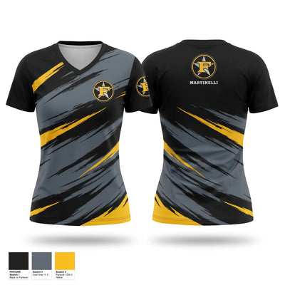Five Star Mafia Women's Short Sleeve V-neck Shirt - 1
