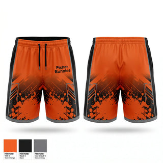 Athletic Shorts With Pockets, Fisher Bunnies, Cross Country, Teamtime, Team time, sublimation, custom sports apparel, team uniforms, spirit wear, spiritwear, sports uniforms, custom shirts, team store, custom team store, fundraiser sports, apparel fundraiser