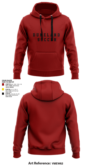 Hoodie, Duneland Soccer, Men's Soccer, Teamtime, Team time, sublimation, custom sports apparel, team uniforms, spirit wear, spiritwear, sports uniforms, custom shirts, team store, custom team store, fundraiser sports, apparel fundraiser