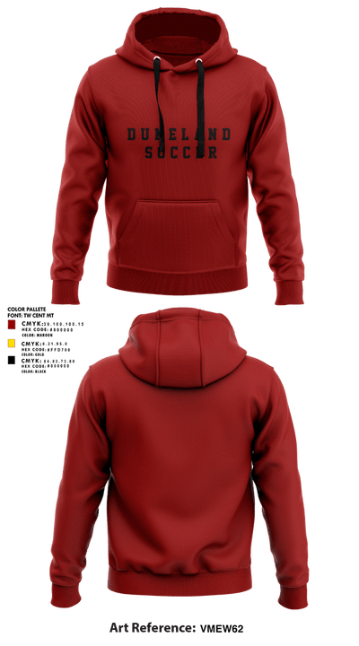 Duneland Soccer 57004603 Hoodie - 1