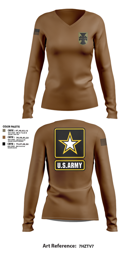 Womens Long Sleeve Vneck Shirt, 702nd eng, , Teamtime, Team time, sublimation, custom sports apparel, team uniforms, spirit wear, spiritwear, sports uniforms, custom shirts, team store, custom team store, fundraiser sports, apparel fundraiser