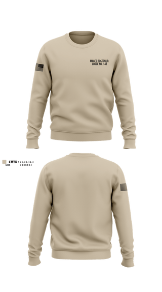 Crew Neck Sweatshirt, Maceo Boston Jr. Lodge No. 145, , Teamtime, Team time, sublimation, custom sports apparel, team uniforms, spirit wear, spiritwear, sports uniforms, custom shirts, team store, custom team store, fundraiser sports, apparel fundraiser