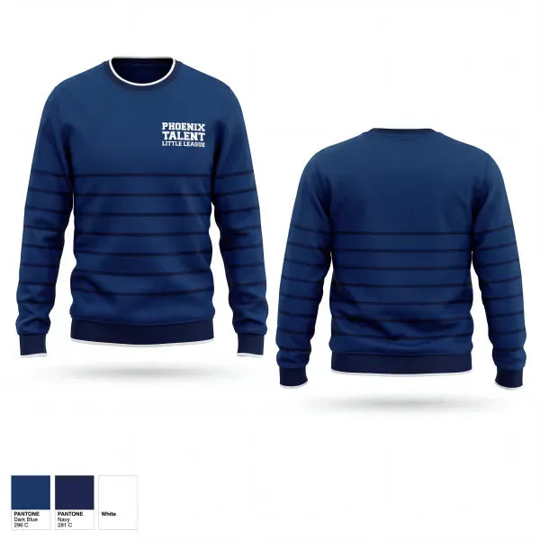 Crew Neck Sweatshirt, Phoenix Talent Little League, Baseball, Teamtime, Team time, sublimation, custom sports apparel, team uniforms, spirit wear, spiritwear, sports uniforms, custom shirts, team store, custom team store, fundraiser sports, apparel fundraiser