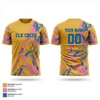 Soft Poly Tee Cotton Like Feel, Elm Creek, Softball, Teamtime, Team time, sublimation, custom sports apparel, team uniforms, spirit wear, spiritwear, sports uniforms, custom shirts, team store, custom team store, fundraiser sports, apparel fundraiser