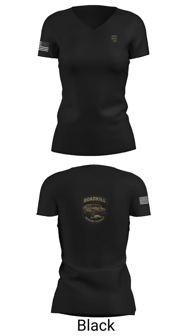 Womens Short Sleeve Vneck Shirt, ROADKILL, , Teamtime, Team time, sublimation, custom sports apparel, team uniforms, spirit wear, spiritwear, sports uniforms, custom shirts, team store, custom team store, fundraiser sports, apparel fundraiser
