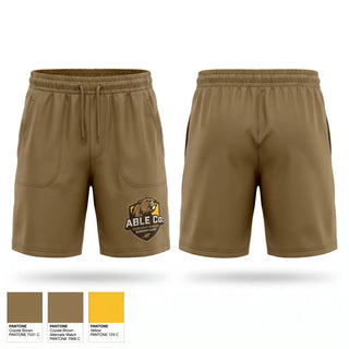 Athletic Shorts With Pockets, 1-43rd, Army, Teamtime, Team time, sublimation, custom sports apparel, team uniforms, spirit wear, spiritwear, sports uniforms, custom shirts, team store, custom team store, fundraiser sports, apparel fundraiser