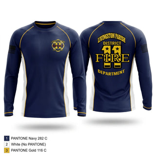 Long Sleeve Performance Shirt, Livingston Fire District 11, Fire Department, Teamtime, Team time, sublimation, custom sports apparel, team uniforms, spirit wear, spiritwear, sports uniforms, custom shirts, team store, custom team store, fundraiser sports, apparel fundraiser