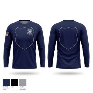 Long Sleeve Performance Shirt, Struthers Police Department, Police, Teamtime, Team time, sublimation, custom sports apparel, team uniforms, spirit wear, spiritwear, sports uniforms, custom shirts, team store, custom team store, fundraiser sports, apparel fundraiser