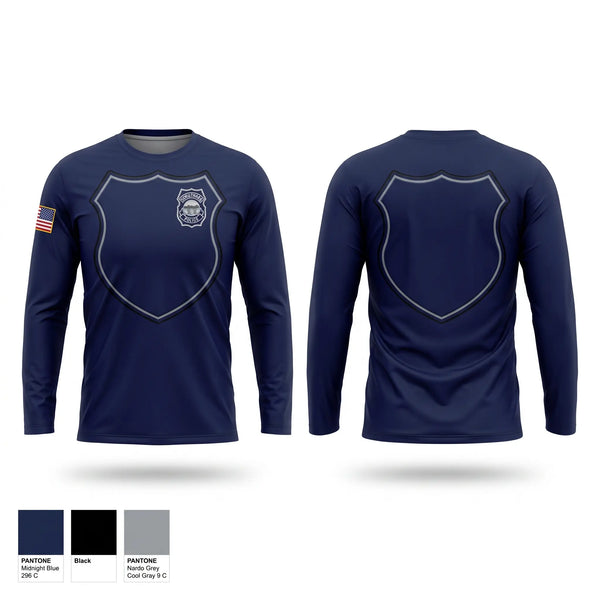 Long Sleeve Performance Shirt, Struthers Police Department, Police, Teamtime, Team time, sublimation, custom sports apparel, team uniforms, spirit wear, spiritwear, sports uniforms, custom shirts, team store, custom team store, fundraiser sports, apparel fundraiser