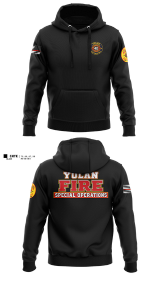 Hoodie, Yulan Fire Department, Fire Department, Teamtime, Team time, sublimation, custom sports apparel, team uniforms, spirit wear, spiritwear, sports uniforms, custom shirts, team store, custom team store, fundraiser sports, apparel fundraiser