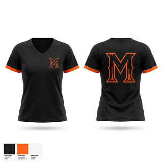 Womens Short Sleeve Vneck Shirt, Montville Soccer, Men's Soccer, Teamtime, Team time, sublimation, custom sports apparel, team uniforms, spirit wear, spiritwear, sports uniforms, custom shirts, team store, custom team store, fundraiser sports, apparel fundraiser