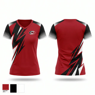 Womens Short Sleeve Vneck Shirt, Forestville Falcons, , Teamtime, Team time, sublimation, custom sports apparel, team uniforms, spirit wear, spiritwear, sports uniforms, custom shirts, team store, custom team store, fundraiser sports, apparel fundraiser