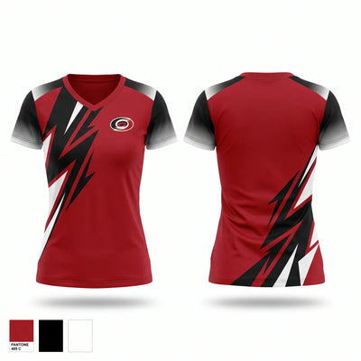 Forestville Falcons Women's Short Sleeve V-neck Shirt - 1