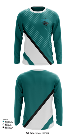 Long Sleeve Performance Shirt, Rosemary Clarke Middle School Cheer, Cheer, Teamtime, Team time, sublimation, custom sports apparel, team uniforms, spirit wear, spiritwear, sports uniforms, custom shirts, team store, custom team store, fundraiser sports, apparel fundraiser