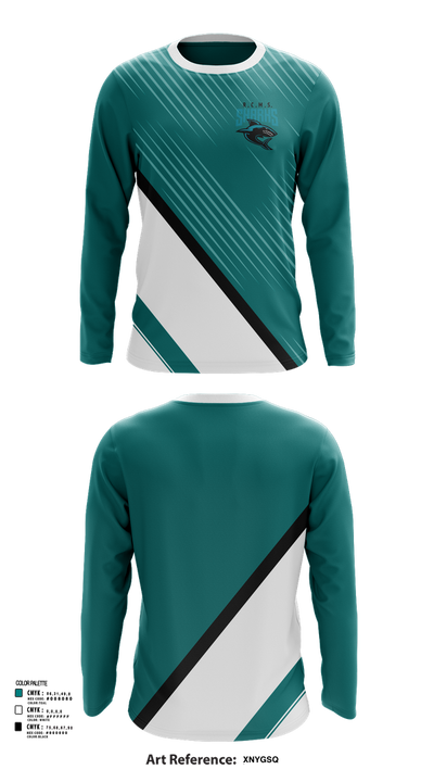 Rosemary Clarke Middle School Cheer 20621006 Long Sleeve Performance Shirt 41