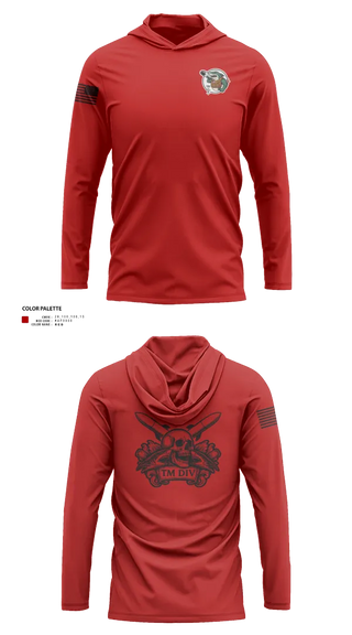 Long Sleeve Performance Shirt with hood, USS Illinois (SSN 786), , Teamtime, Team time, sublimation, custom sports apparel, team uniforms, spirit wear, spiritwear, sports uniforms, custom shirts, team store, custom team store, fundraiser sports, apparel fundraiser