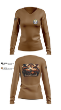 USS CAPE ST. GEORGE 53207398 Women's Long Sleeve V-neck Shirt - 2 (1)