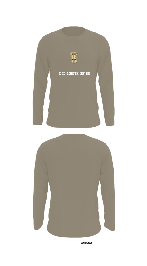 Long Sleeve Performance Shirt, C co 4/327th INF BN, , Teamtime, Team time, sublimation, custom sports apparel, team uniforms, spirit wear, spiritwear, sports uniforms, custom shirts, team store, custom team store, fundraiser sports, apparel fundraiser