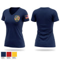 Chester Police Department 85688477 Women's Short Sleeve V-neck Shirt - 1