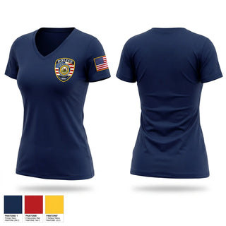 Womens Short Sleeve Vneck Shirt, Chester Police Department, Police, Teamtime, Team time, sublimation, custom sports apparel, team uniforms, spirit wear, spiritwear, sports uniforms, custom shirts, team store, custom team store, fundraiser sports, apparel fundraiser
