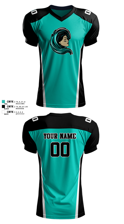Football Jersey, Jersey Shore Wave, , Teamtime, Team time, sublimation, custom sports apparel, team uniforms, spirit wear, spiritwear, sports uniforms, custom shirts, team store, custom team store, fundraiser sports, apparel fundraiser
