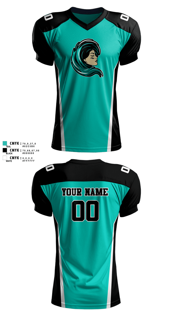 Football Jersey, Jersey Shore Wave, , Teamtime, Team time, sublimation, custom sports apparel, team uniforms, spirit wear, spiritwear, sports uniforms, custom shirts, team store, custom team store, fundraiser sports, apparel fundraiser