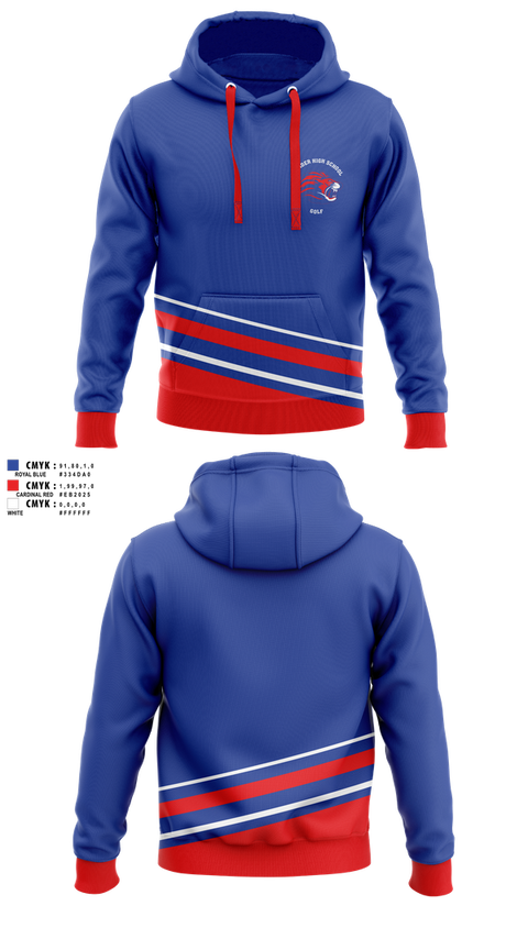 Hoodie, Leander High School Golf, Golf, Teamtime, Team time, sublimation, custom sports apparel, team uniforms, spirit wear, spiritwear, sports uniforms, custom shirts, team store, custom team store, fundraiser sports, apparel fundraiser