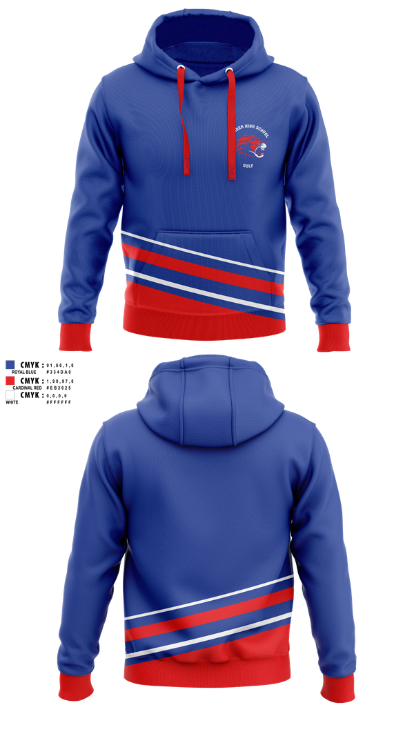 Hoodie, Leander High School Golf, Golf, Teamtime, Team time, sublimation, custom sports apparel, team uniforms, spirit wear, spiritwear, sports uniforms, custom shirts, team store, custom team store, fundraiser sports, apparel fundraiser