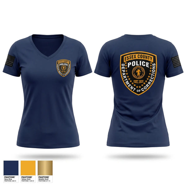 Womens Short Sleeve Vneck Shirt, Center Control Division, Police, Teamtime, Team time, sublimation, custom sports apparel, team uniforms, spirit wear, spiritwear, sports uniforms, custom shirts, team store, custom team store, fundraiser sports, apparel fundraiser