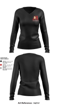 Matoaca High School Volleyball 72372145 Women's Long Sleeve V-neck Shirt - 2