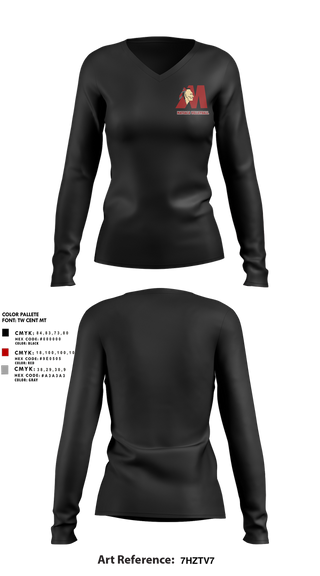 Womens Long Sleeve Vneck Shirt, Matoaca High School Volleyball, Women's Volleyball, Teamtime, Team time, sublimation, custom sports apparel, team uniforms, spirit wear, spiritwear, sports uniforms, custom shirts, team store, custom team store, fundraiser sports, apparel fundraiser