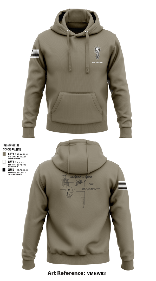 Hoodie, 232 Foxtrot, Army, Teamtime, Team time, sublimation, custom sports apparel, team uniforms, spirit wear, spiritwear, sports uniforms, custom shirts, team store, custom team store, fundraiser sports, apparel fundraiser