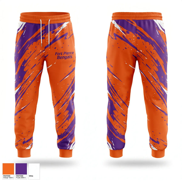 Sweatpants, Fort Pierce Bengals, , Teamtime, Team time, sublimation, custom sports apparel, team uniforms, spirit wear, spiritwear, sports uniforms, custom shirts, team store, custom team store, fundraiser sports, apparel fundraiser