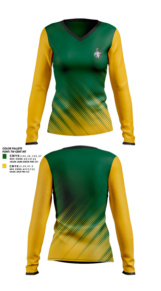 Womens Long Sleeve Vneck Shirt, Laurens District 55 Soccer, Women's Soccer, Teamtime, Team time, sublimation, custom sports apparel, team uniforms, spirit wear, spiritwear, sports uniforms, custom shirts, team store, custom team store, fundraiser sports, apparel fundraiser