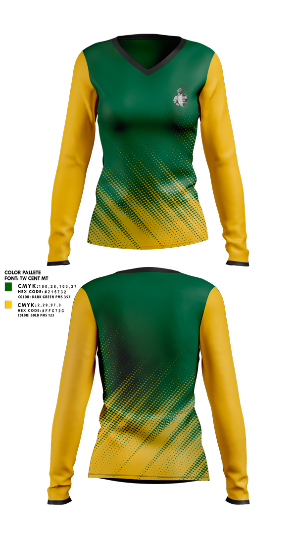Womens Long Sleeve Vneck Shirt, Laurens District 55 Soccer, Women's Soccer, Teamtime, Team time, sublimation, custom sports apparel, team uniforms, spirit wear, spiritwear, sports uniforms, custom shirts, team store, custom team store, fundraiser sports, apparel fundraiser