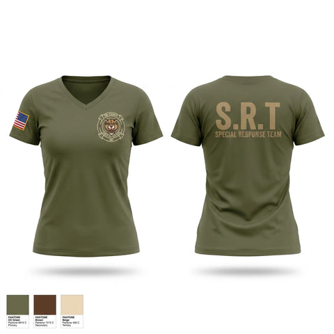 Womens Short Sleeve Vneck Shirt, Tri-County SRT, Police, Teamtime, Team time, sublimation, custom sports apparel, team uniforms, spirit wear, spiritwear, sports uniforms, custom shirts, team store, custom team store, fundraiser sports, apparel fundraiser