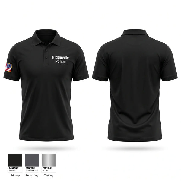 Short Sleeve Performance Polo, Ridgeville Police, Police, Teamtime, Team time, sublimation, custom sports apparel, team uniforms, spirit wear, spiritwear, sports uniforms, custom shirts, team store, custom team store, fundraiser sports, apparel fundraiser