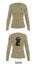Sheriff Transportation 46102117 Women's Long Sleeve V-neck Shirt - 92
