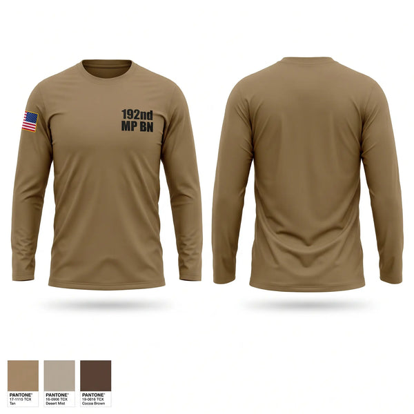 Long Sleeve Performance Shirt, 192nd MP BN, Army, Teamtime, Team time, sublimation, custom sports apparel, team uniforms, spirit wear, spiritwear, sports uniforms, custom shirts, team store, custom team store, fundraiser sports, apparel fundraiser