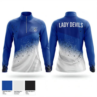 Quarter Zip Jacket, Lisbon Blue Devils, Women's Basketball, Teamtime, Team time, sublimation, custom sports apparel, team uniforms, spirit wear, spiritwear, sports uniforms, custom shirts, team store, custom team store, fundraiser sports, apparel fundraiser