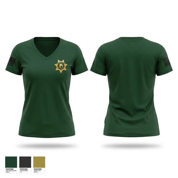 Womens Short Sleeve Vneck Shirt, Clark County Sheriff's Office, Police, Teamtime, Team time, sublimation, custom sports apparel, team uniforms, spirit wear, spiritwear, sports uniforms, custom shirts, team store, custom team store, fundraiser sports, apparel fundraiser