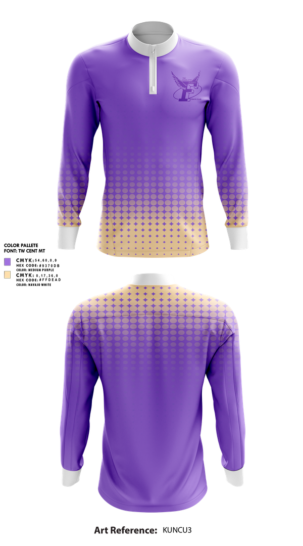 Quarter Zip Jacket, The Charlotte Flights, Track & Field, Teamtime, Team time, sublimation, custom sports apparel, team uniforms, spirit wear, spiritwear, sports uniforms, custom shirts, team store, custom team store, fundraiser sports, apparel fundraiser