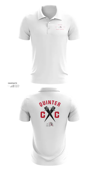 Short Sleeve Performance Polo, Quinter Bulldogs, Cross Country, Teamtime, Team time, sublimation, custom sports apparel, team uniforms, spirit wear, spiritwear, sports uniforms, custom shirts, team store, custom team store, fundraiser sports, apparel fundraiser