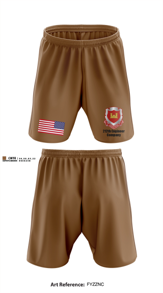 Athletic Shorts With Pockets, 212th Engineer Company, National Guard, Teamtime, Team time, sublimation, custom sports apparel, team uniforms, spirit wear, spiritwear, sports uniforms, custom shirts, team store, custom team store, fundraiser sports, apparel fundraiser
