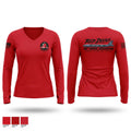 96 BS Women's Long Sleeve V-neck Shirt - 1