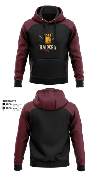 Hoodie, Raiders, Softball, Teamtime, Team time, sublimation, custom sports apparel, team uniforms, spirit wear, spiritwear, sports uniforms, custom shirts, team store, custom team store, fundraiser sports, apparel fundraiser